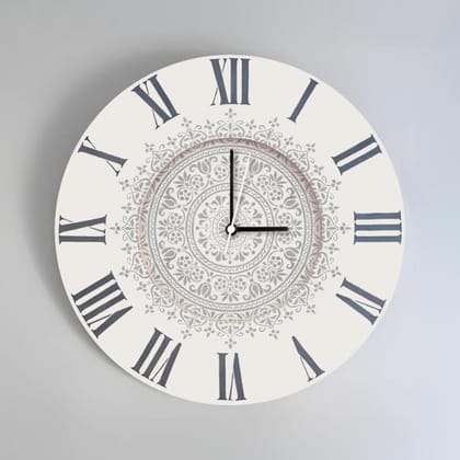 Timeless Whimsy – Vintage Ivory Wall Clock-11 Inches