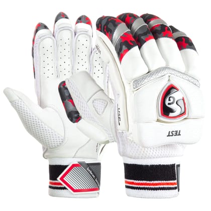 Sg Test Cricket Batting Gloves with Premium Quality Sheep Leather Palm (Size - YOUTH, Packing - 1 pair) by Total Sporting And Fitness Solutions Pvt Ltd