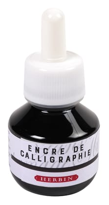 Herbin Calligraphy Ink Bottle - Noir-50 ml