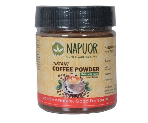NAPUOR Instant Coffee Powder (Natural and Pure), 100 gm