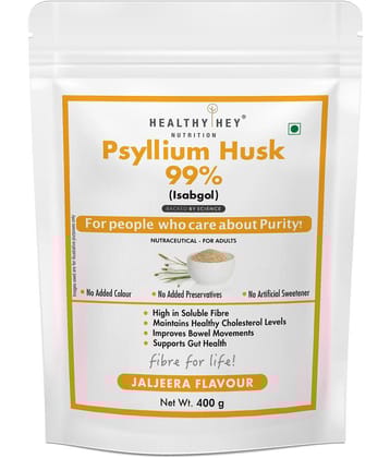 HEALTHYHEY NUTRITION Psyllium Husk 99% - Jaljeera Flavour 400 gm Powder