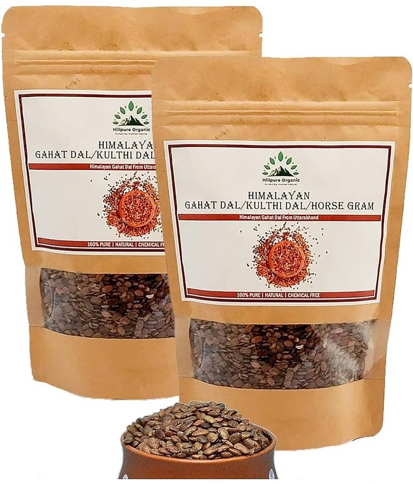 Hillpure Organic Gahat Dal | Horse Gram | Kulthi dal 500 gm Pack of 2