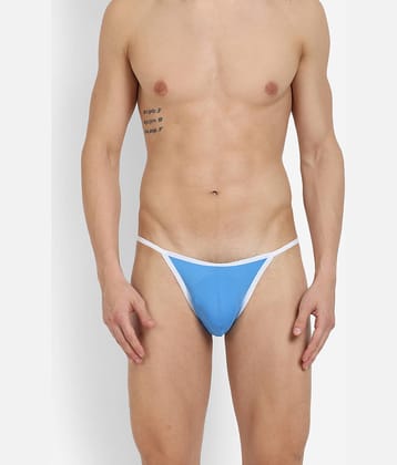 La Intimo Pack of 1 Nylon Briefs For Men's ( Blue )