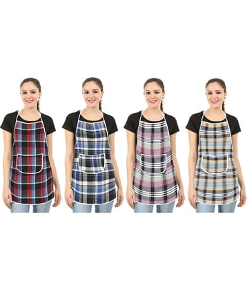 E-Retailer Set of 4 Cotton Apron