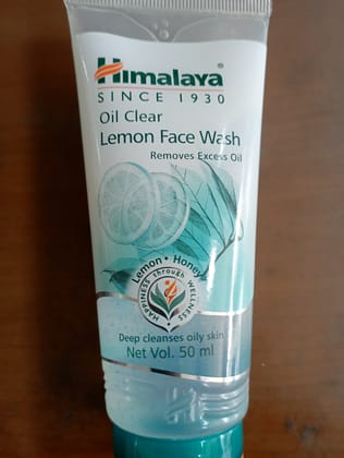 Himalaya oil clear lemon face wash remove excess oil 