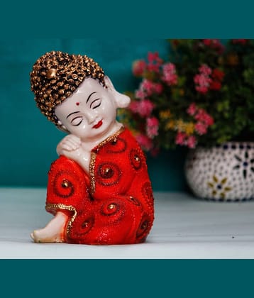 BECKON VENTURE Samadhi Buddha Showpiece 18.5 cm - Pack of 1