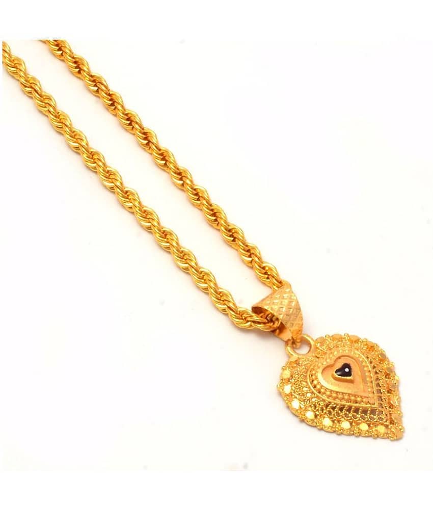 Jewar Mandi - Golden Pendant ( Pack of 1 )