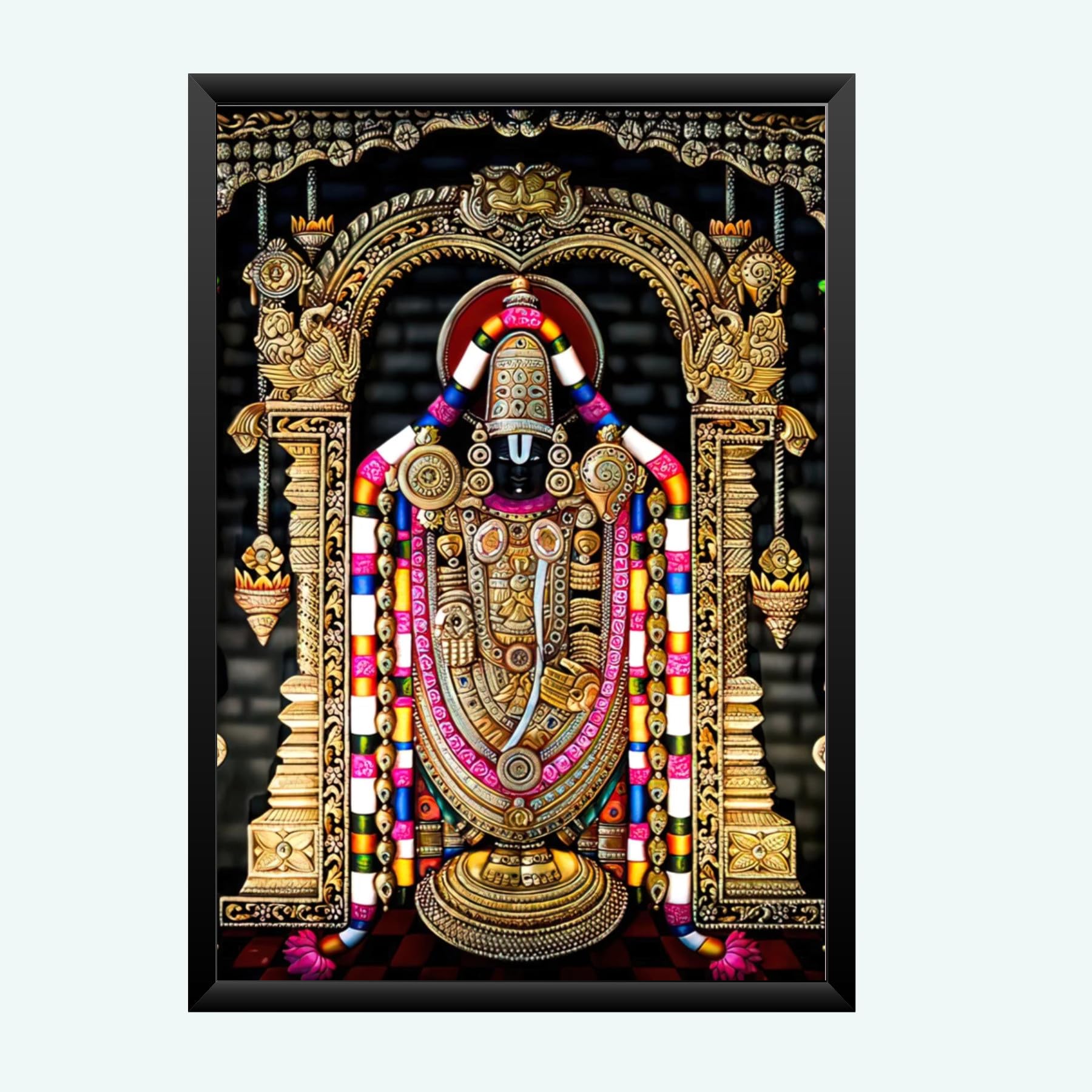 NOKKES tirupati blalaji Venkateswara tirupati blalaji Photo Frames Religious Photo frame 5X7 Inch Photo Frame_AQW53