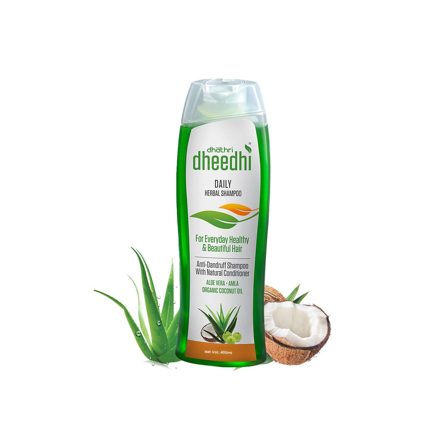 Dhathri Dheedhi Daily Herbal Shampoo to Reduce Dandruff & Promote Hair Growth, Ayurvedic Shampoo to Restore Hair Shine & Strength (400ml) Dhathri Dheedhi Daily Herbal Shampoo to Reduce Dandruff & Promote Hair Growth, Ayurvedic Shampoo to Restore Hair Shi