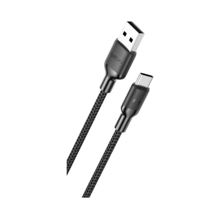 Walta Elite Braided Wave 1 Pro Advance USB to Type C Charging Cable- Black Walta Elite Braided Wave 1 Pro Advance USB to Type C Charging Cable- Black