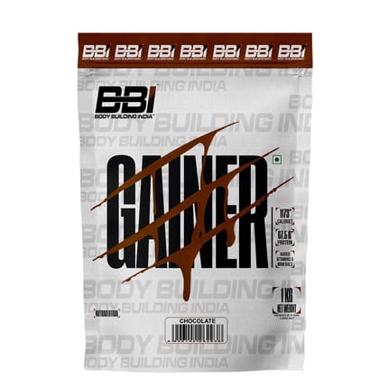 Body Building India BBI Mass Gainer-1 Kg / Rich Chocolate