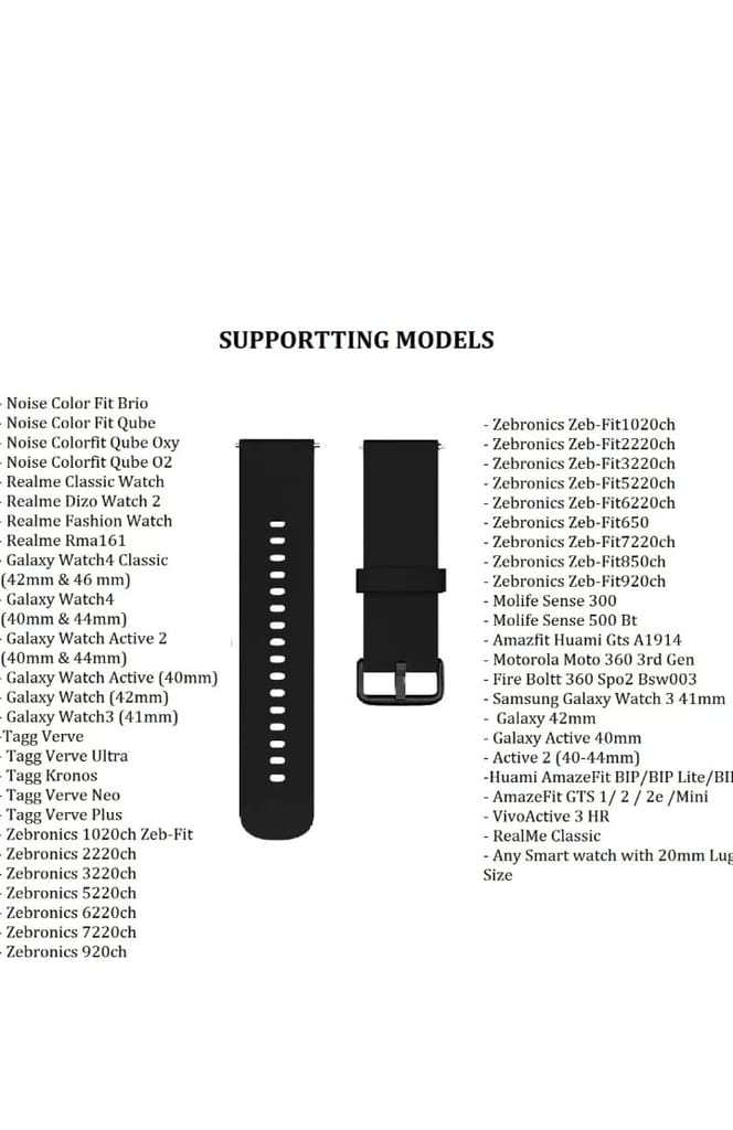 Exelent 20mm Strap Compatible with Amazfit GTS 2 Mini, Amazfit Bip/Bip U/Pro/Lite, Bip S, Amazfit GTS/ 2/2e, Amazfit GTR, Samsung Galaxy Watch 4/ Watch 5(20MM)