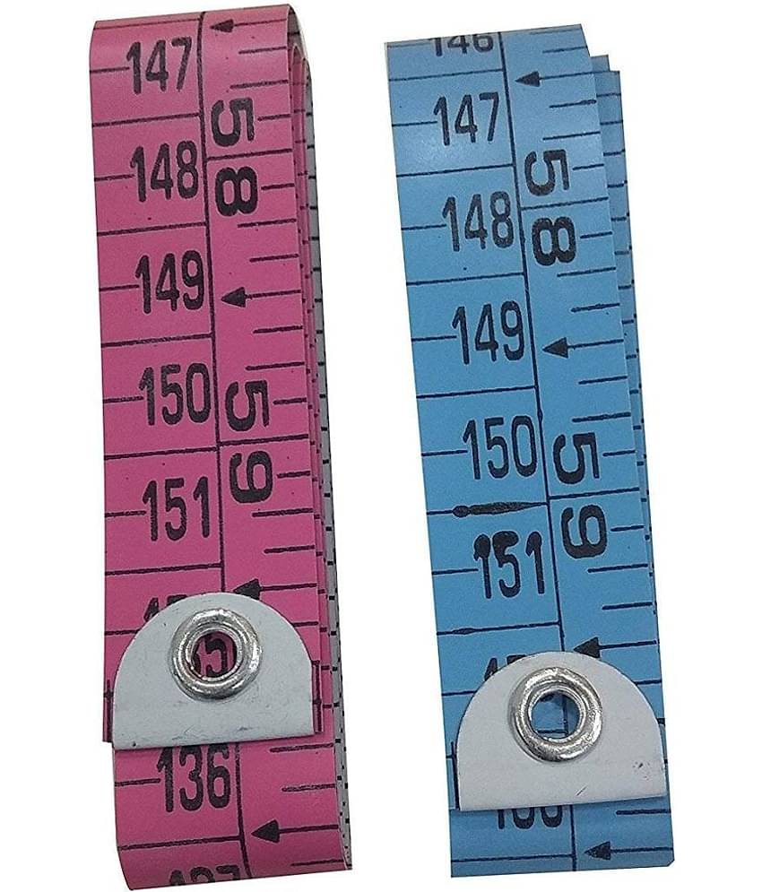 Body Measuring Ruler Sewing Cloth Tailor Measurement Tape 150 cm (60 Inches) Multicolour, Pack of 2)