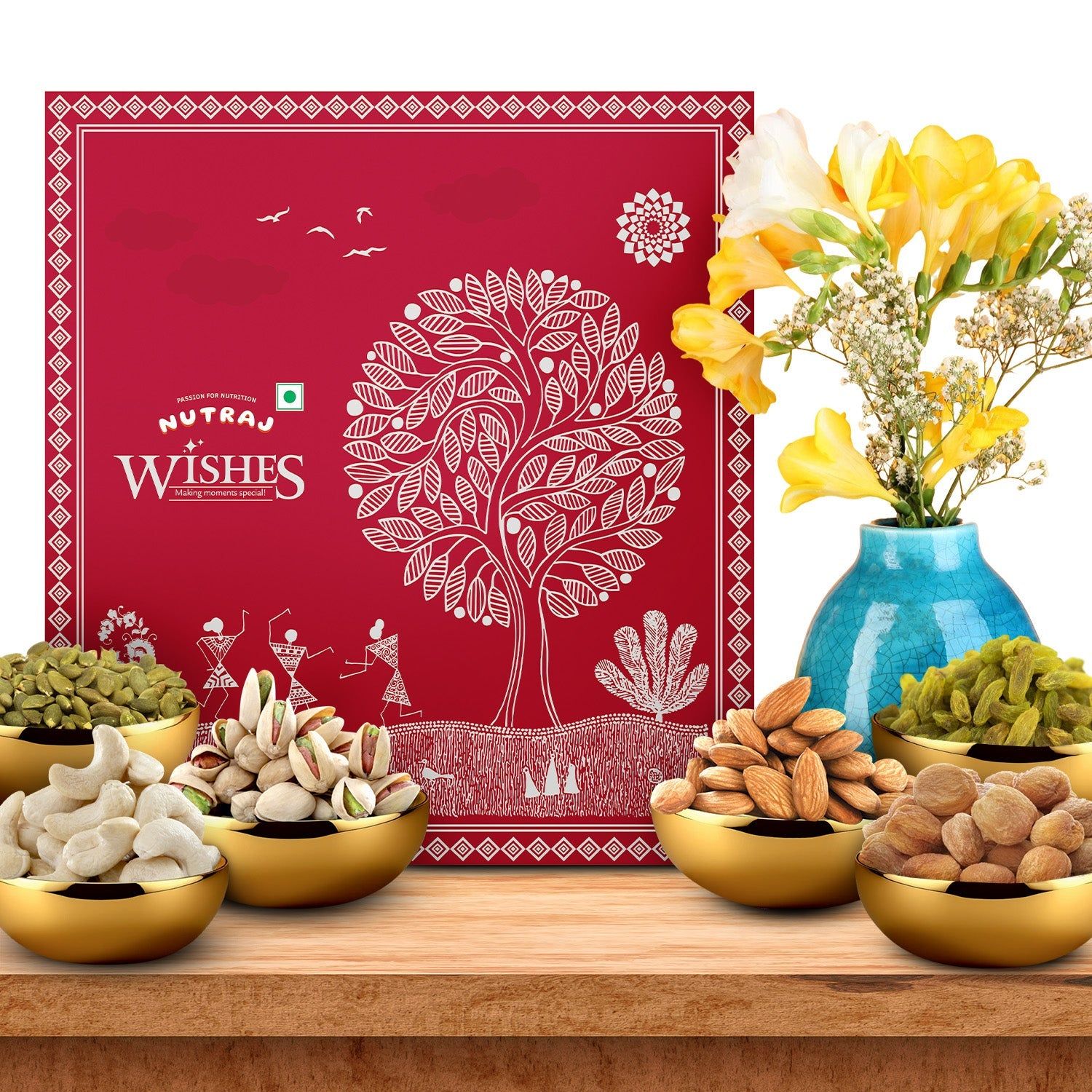 Nutraj Wishes Nutty Groove Diwali Gift Box 600g | GB-82