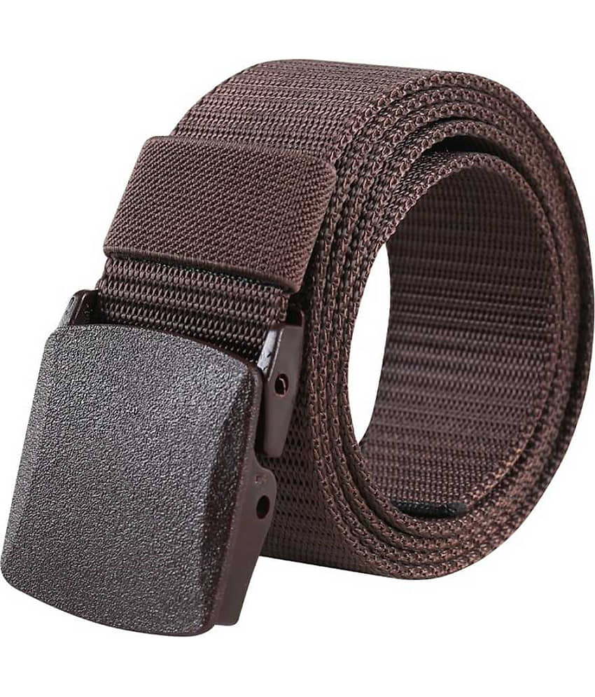 Loopa Brown Nylon Casual Belt Pack of 1