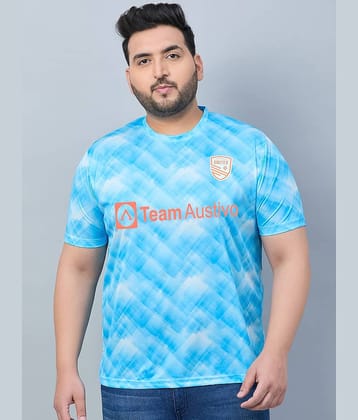 AUSTIVO Multicolor Polyester Regular Fit Men's Sports T-Shirt ( Pack of 1 )