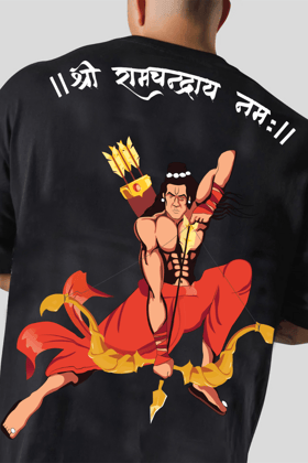 The Supreme Lord Rama Oversized T-shirt (BLACK)-S