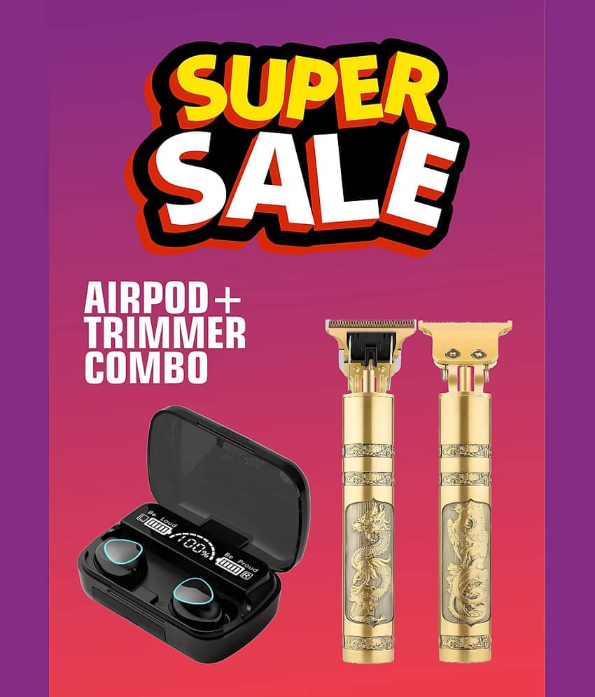 Neo M10 EARBUDS Bluetooth True Wireless (TWS) On Ear 4 Hours Playback With Hair Trimmer