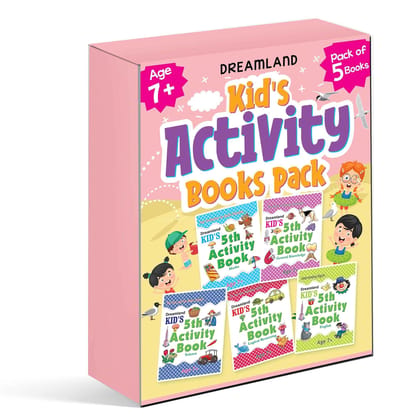 Kid's 5th Activity Five Books Pack for Children Age 7+ With Fun Learning Activities for Kids- English, Maths, Logical Reasoning, Science, General Knowledge [Paperback] Dreamland Publications