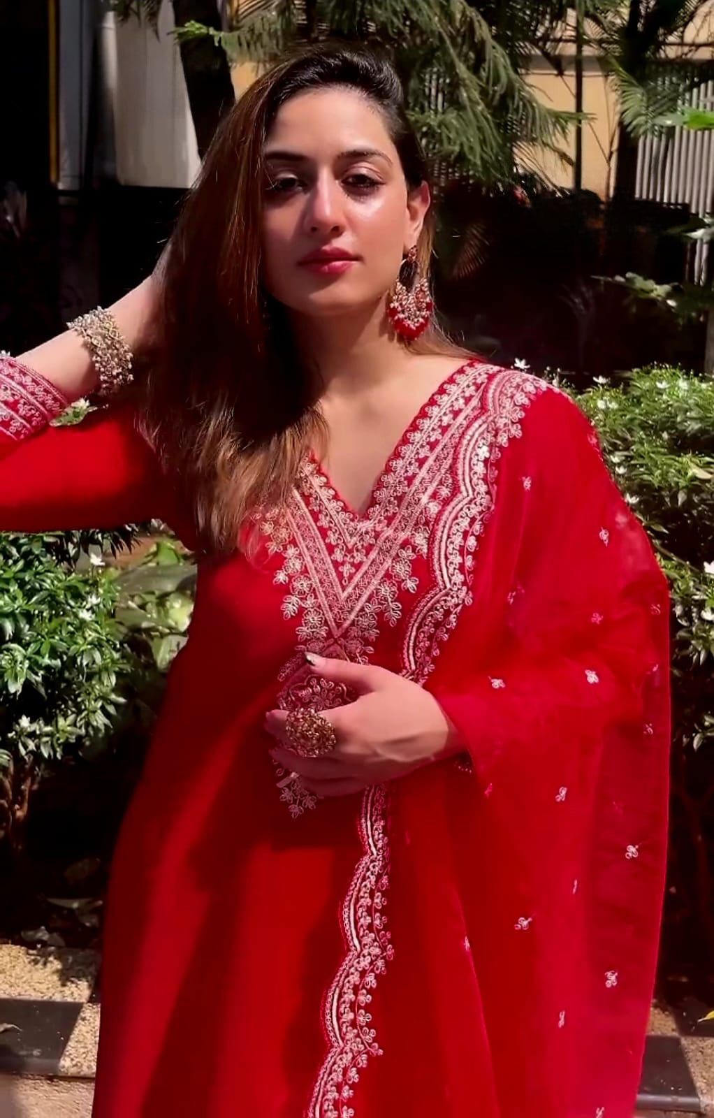 Velvet Festive Suit Set-S