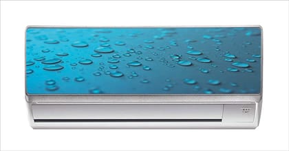 DreamKraft Beautiful 3D Water dropes AC Sticker (Multicolor PVC Vinyl, 30cm X 91cm)
