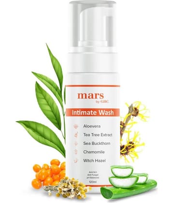 Mars by GHC Natural Intimate Wash for Men with Aloe Vera, Tea Tree Extract | pH Balanced Hygiene Intimate wash - Anti Bacterial, Anti Itch, Anti Odour