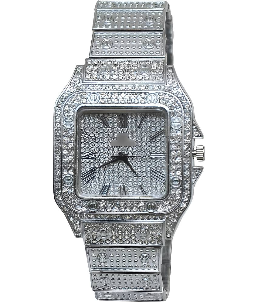 Viser Silver Metal Analog Womens Watch