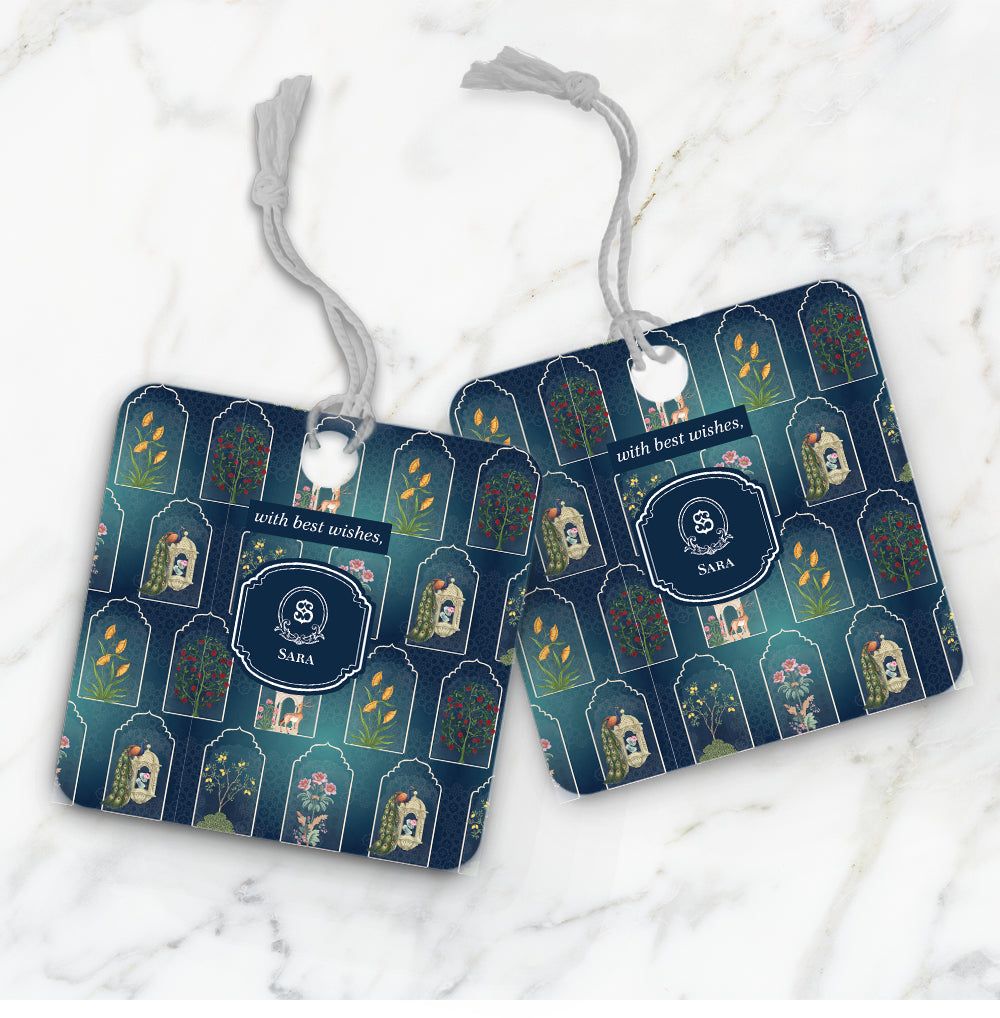 Bahaar Jaroka Gift Tag-Navy