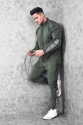 Active Camo Tracksuit- Olive-M