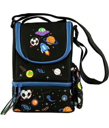 Smily Kiddos Black Polyester Lunch Bag Pack of 1