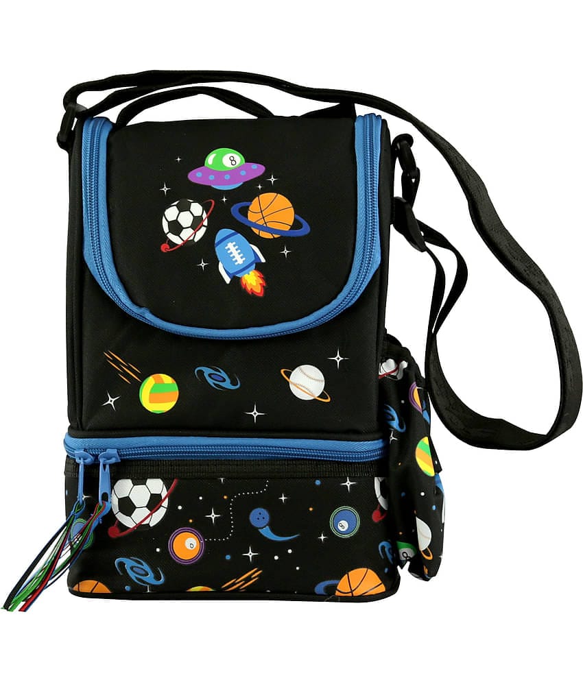 Smily Kiddos Black Polyester Lunch Bag Pack of 1
