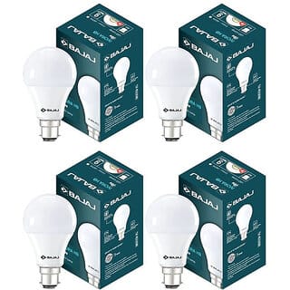 BAJAJ 9 W Basic Round B22 LED Bulb (White, Pack of 4)