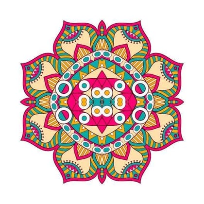 Diwali Rangoli Stickers Mandala