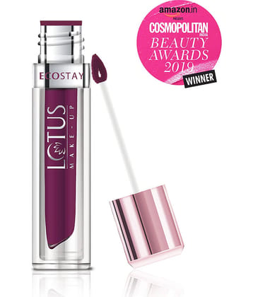Lotus Make,Up Ecostay Matte Lip Lacquer , Plum Berry EL06 .4g