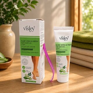 Visley Aloe Vera  Neem Hair Removal Cream For All Skin Type Cream (65g)