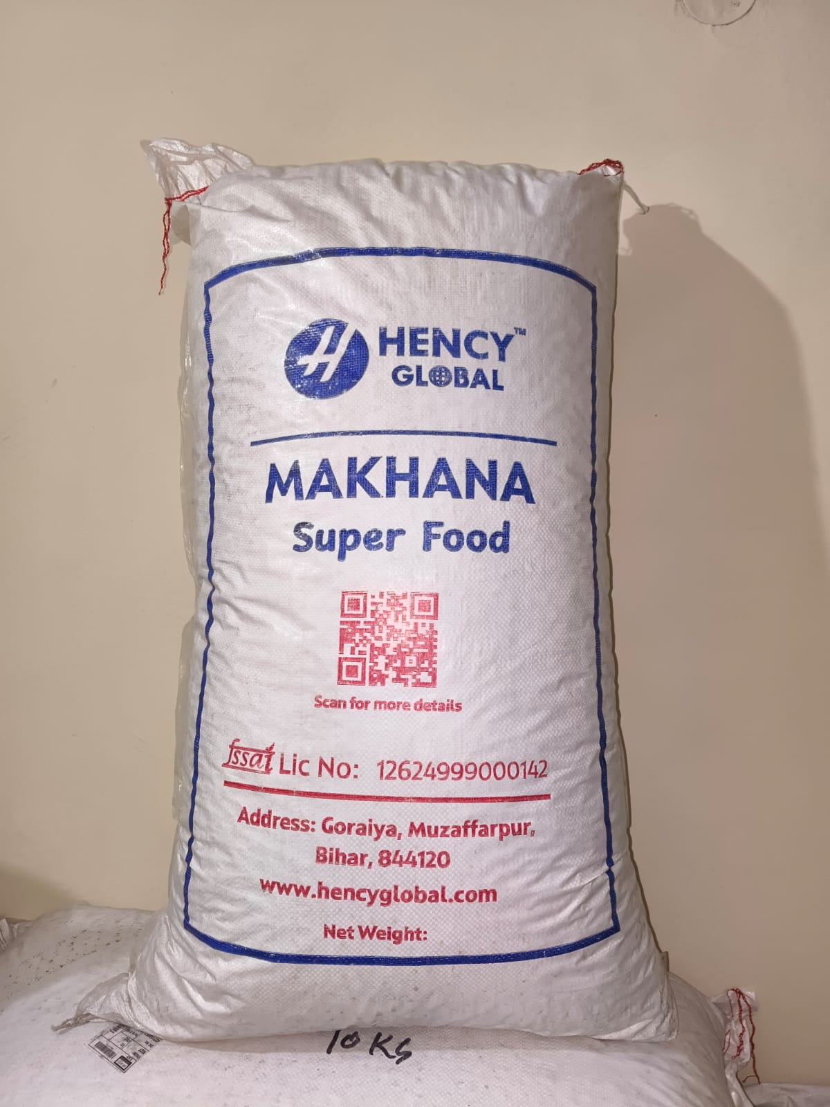 Hency Global Makhana 10 KG Pack Of 2