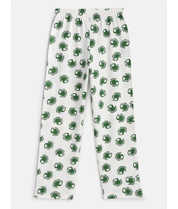 Sini Mini girls multicolor printed cotton pant (Pack of 1).