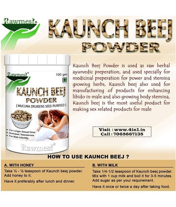 rawmest Kaunch Beej Powder 500 gm Vitamins Powder