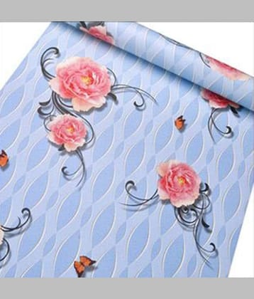Wow Interiors Floral Wallpaper ( 45 x 500 ) cm ( Pack of 1 )