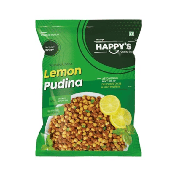 Happy's Roasted Chana Lemon Pudina - 200 gm