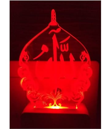 SUPER AJANTA Multicolor Night Lamp ( Pack of 1 )