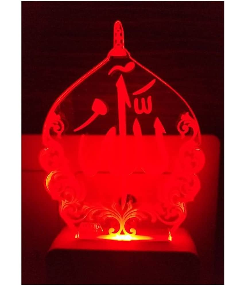 SUPER AJANTA Multicolor Night Lamp ( Pack of 1 )