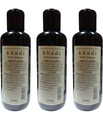 Khadi Amla And Reetha Shampoo -  Tripack 210Ml