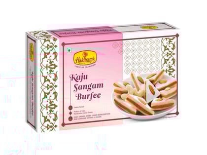 Haldiram's Kaju Sangam Burfee Packed Sweets - 250 Gm