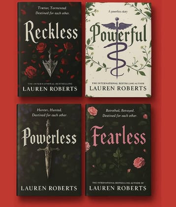 ( Combo Of 4 Books ) Reckless & Powerful & Powerless & Fearless  Paperback English By Lauren Roberts