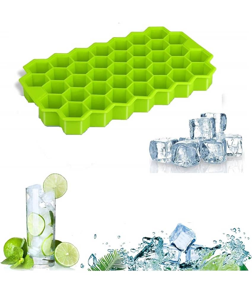 KTU Hexagon Ice Cube Tray Light Green, 1 Pc