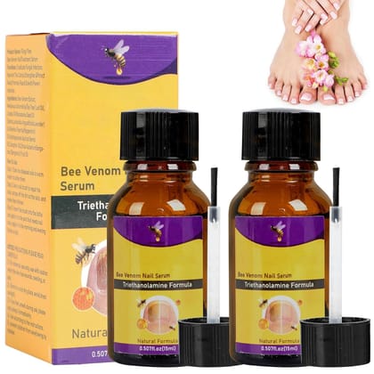 Bee Venom Nail Treatment Serum, Bee Venom Fast-Acting Anti-Fungal Nail, Fungal Nail Treatment and Repair for Fingernails and Toenails, Bee Venom Nail Serum (2PC) Bee Venom Nail Treatment Serum, Bee Venom Fast-Acting Anti-Fungal Nail, Fungal Nail Treatment and Repair for Fingernails and Toenails, Bee Venom Nail Serum (2PC)