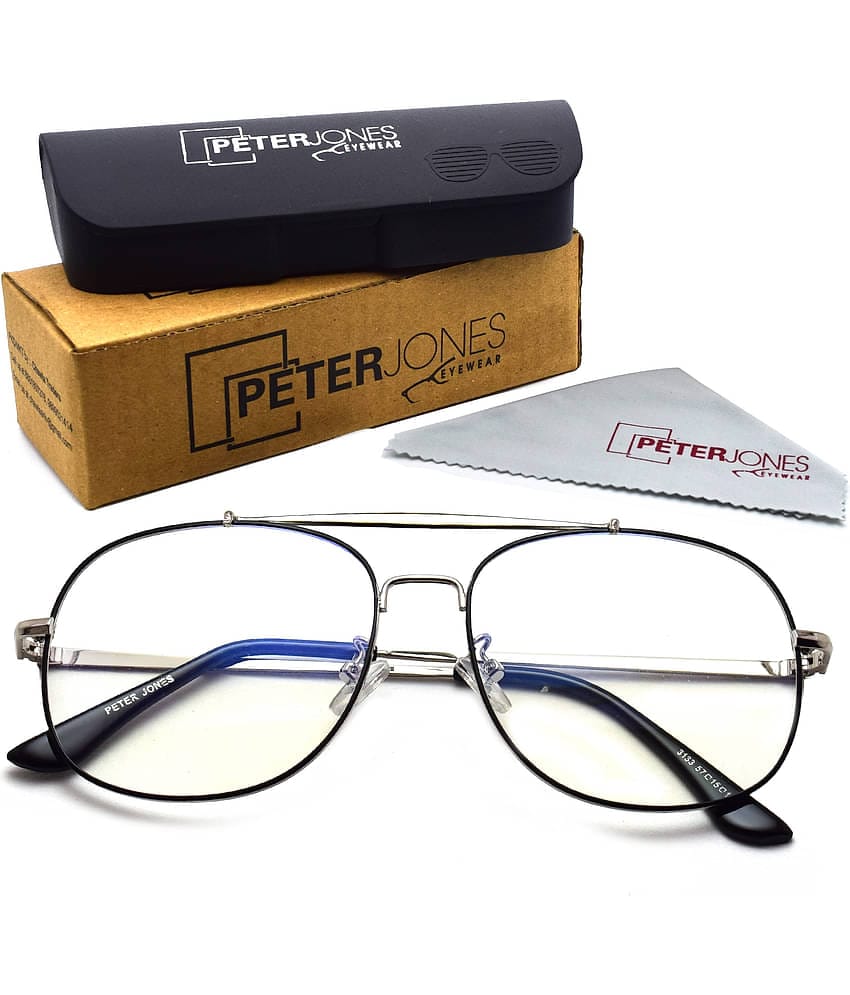 Unisex Blue Cut & Anti-glare Computer Glasses | For Computer Mobile TV | Eye Protection | Zero Power | Brand - Peter Jones