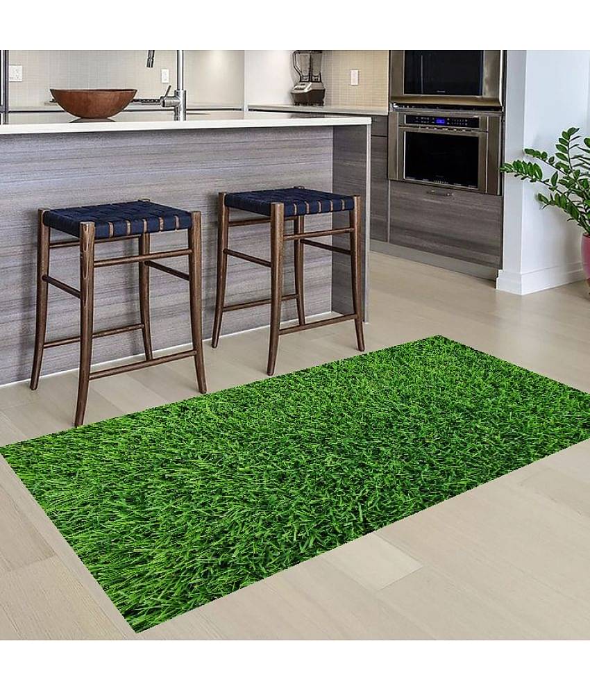 Revexo - Anti-skid Plastic Door Mat ( 40 X 60 cm ) Single - Green