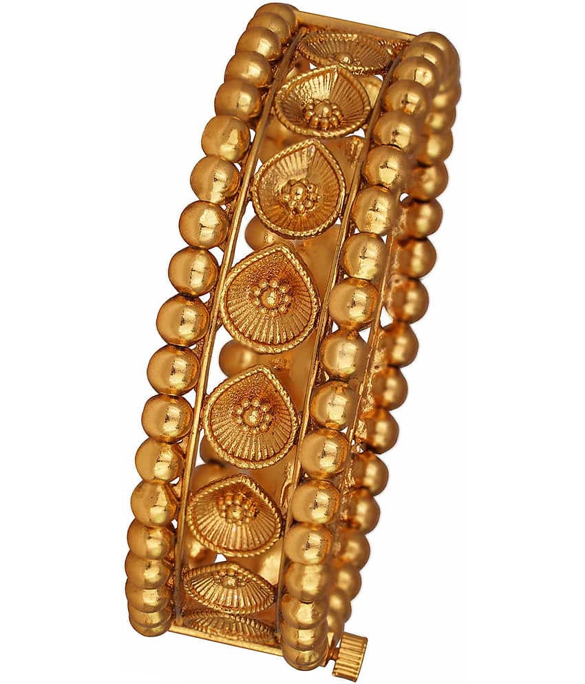 Traditional Gold Plated Designer Openable Kada for women & Girls